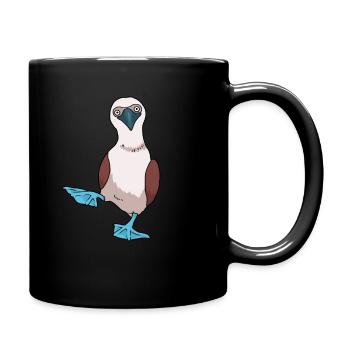 Blaufußtölpel Lustiger Meeresvogel Blauer Vogel - Tasse einfarbig - Schwarz - Rechts