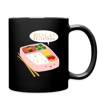 Anime Bento Box Manga Geschenk Idee - Tasse einfarbig - Schwarz - Rechts