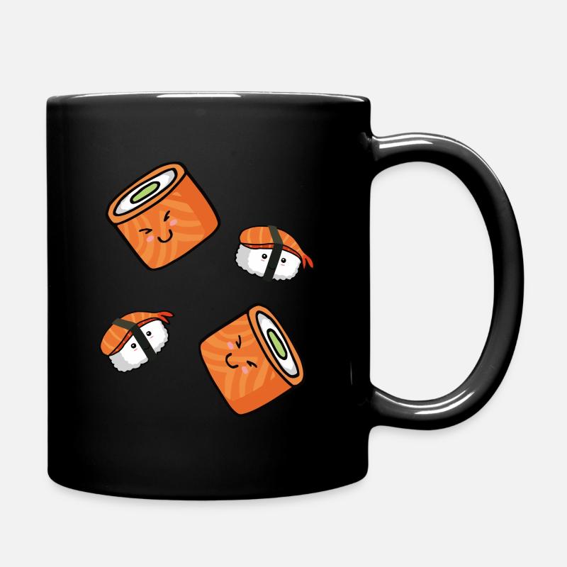 Sushi Bad Design amusant pour les fans japonais - Mug uni - noir