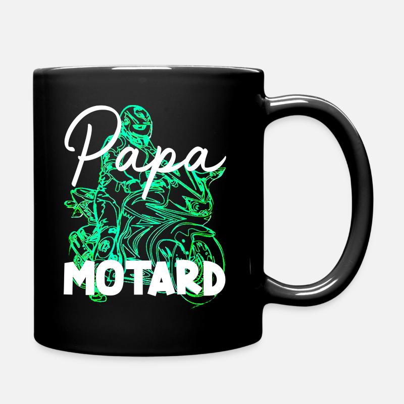 Papa motard - Mug uni - noir