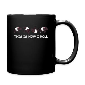 Schabracken-Tapir Tshirt This Is How I Roll Tapir - Full Colour Mug - black - Right