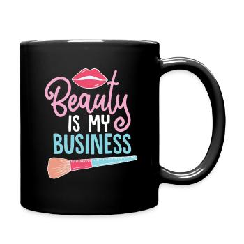 Beautician beauty - Full Colour Mug - black - Right