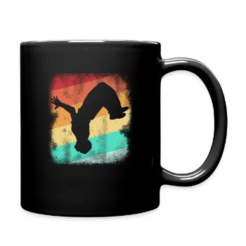 Parkour Parcour Freerunning Parkour Runner Jump - Full Colour Mug - black - Right