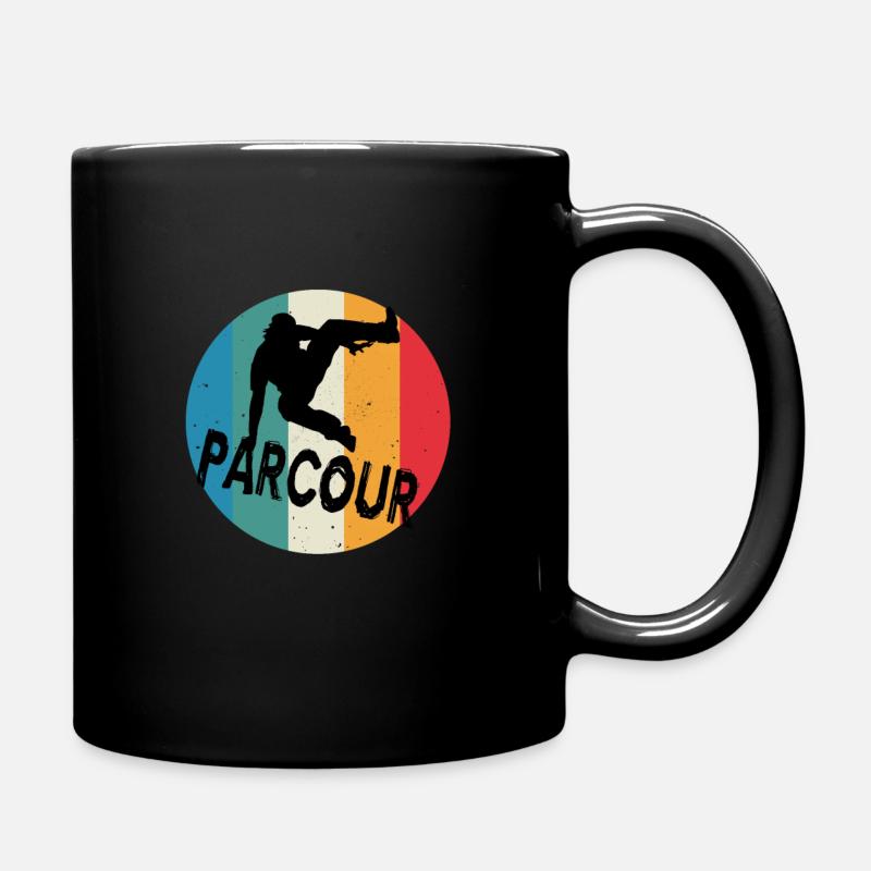 Parkour Parcour Freerunning Parkour Runner Jump - Full Colour Mug - black