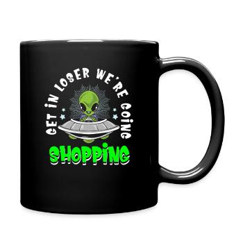 Alien Ufo Alien Aliens Area 51 - Full Colour Mug - black - Right
