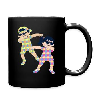 Autism Dab Sped Teacher Autism Children - Full Colour Mug - black - Right