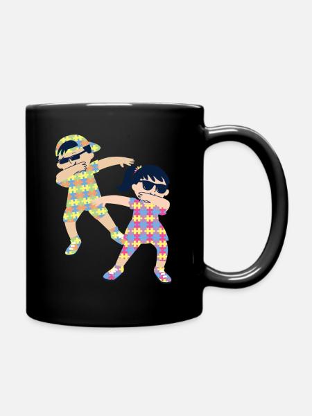 Autism Dab Sped Teacher Autism Enfants - Mug uni - noir