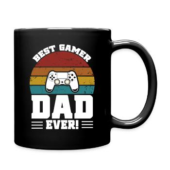 Gamer Dad Vatertag Papa Dad für Vater Geschenk - Tasse einfarbig - Schwarz - Rechts