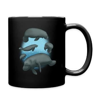 Chemise sous-marine lamantin lamantin lamantin - Mug uni - noir - Droite