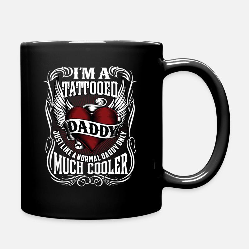 Papa tatoué - Mug uni - noir