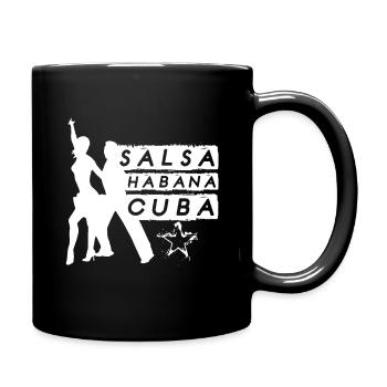 Salsa La Havane Cuba - Mug uni - noir - Droite