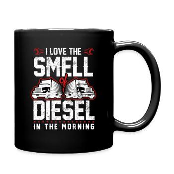 Idée cadeau drôle de chauffeur de camion - Mug uni - noir - Droite