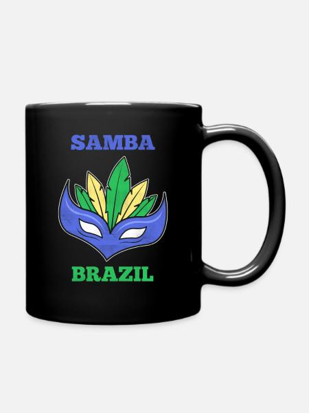 Samba Brazil Geschenk - Tasse einfarbig - Schwarz