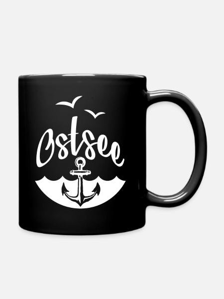 OSTSEE LIEBE URLAUB OSTSEEKÜSTE - Tasse einfarbig - Schwarz