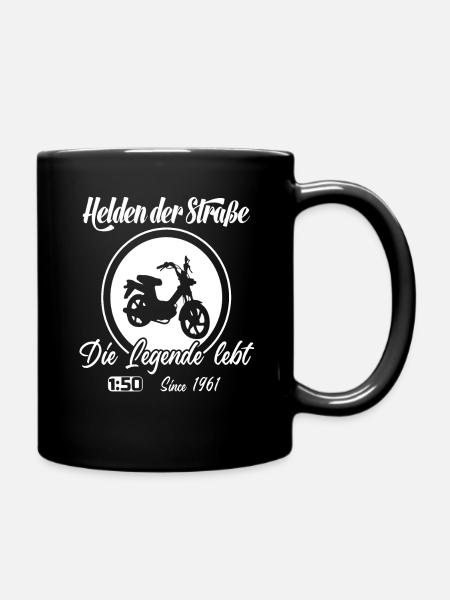 Lustiges Mofafahrer Mopedfahrer tee Mofa Geschenk - Tasse einfarbig - Schwarz