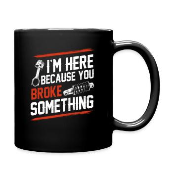 Cassé quelque chose Mécanicien d'avion Mécanicien diesel - Mug uni - noir - Droite