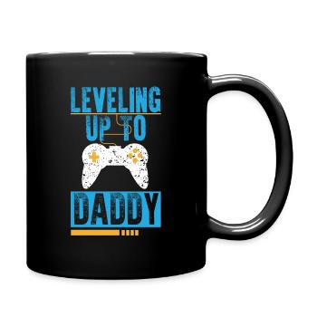 Leveling Up To Daddy I'm Going To Be A Dad To Be - Full Colour Mug - black - Right