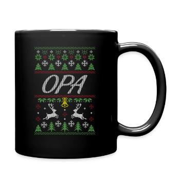 pull de Noël laid pour grand-père - Mug uni - noir - Droite