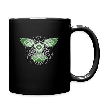 Chouette chouette Uhu Kauz Oiseau Tshirt - Mug uni - noir - Droite