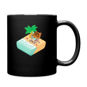 Beach Holiday - Full Colour Mug - black - Right
