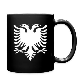 Albanien Flagge Kosovo Balkan Shqiptar Geschenk - Tasse einfarbig - Schwarz - Rechts
