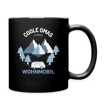 Coole Omas fahren Wohnmobil - Full Colour Mug - black - Right