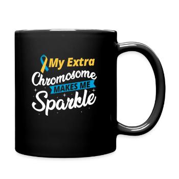 My Extra Chromosome Down Syndrome Awareness Sped T - Mug uni - noir - Droite