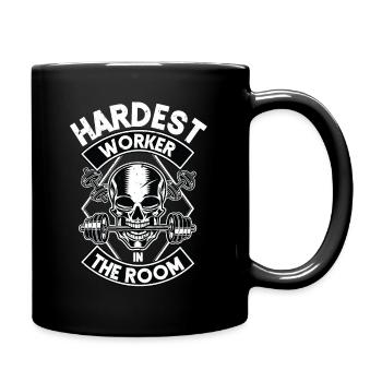 Hardest worker in the room - Full Colour Mug - black - Right