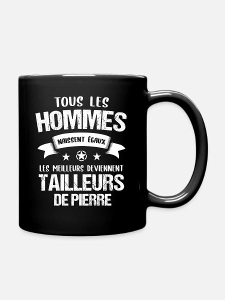 Tailleur de pierre cadeau humour - Mug uni - noir