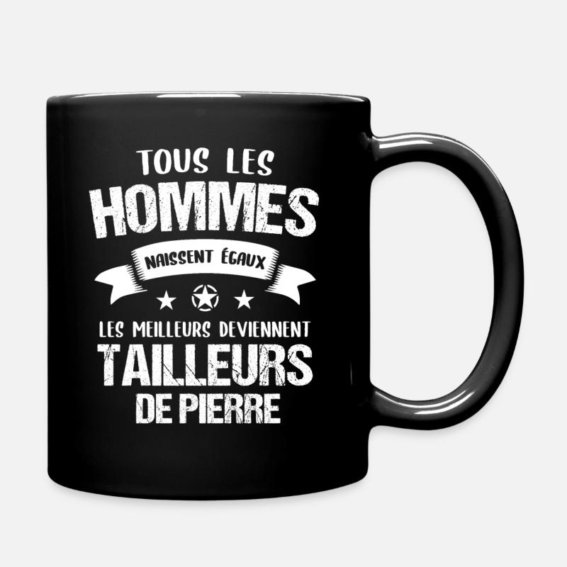 Tailleur de pierre cadeau humour - Mug uni - noir