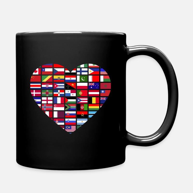 Drapeaux des pays du monde - Mug uni - noir