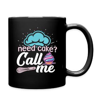 Need Cake Call Me Cake Artist Baker Cupcake - Mug uni - noir - Droite