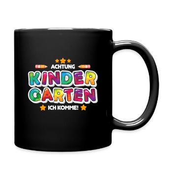 Kindergartenkind Geschenk - Tasse einfarbig - Schwarz - Rechts