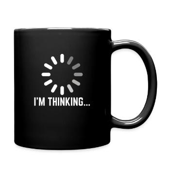 Je pense que le du jeu pense - Mug uni - noir - Droite
