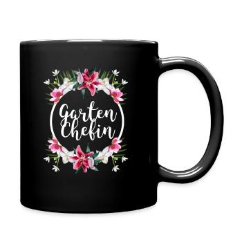 garden boss gardener flowers retirement gift - Full Colour Mug - black - Right