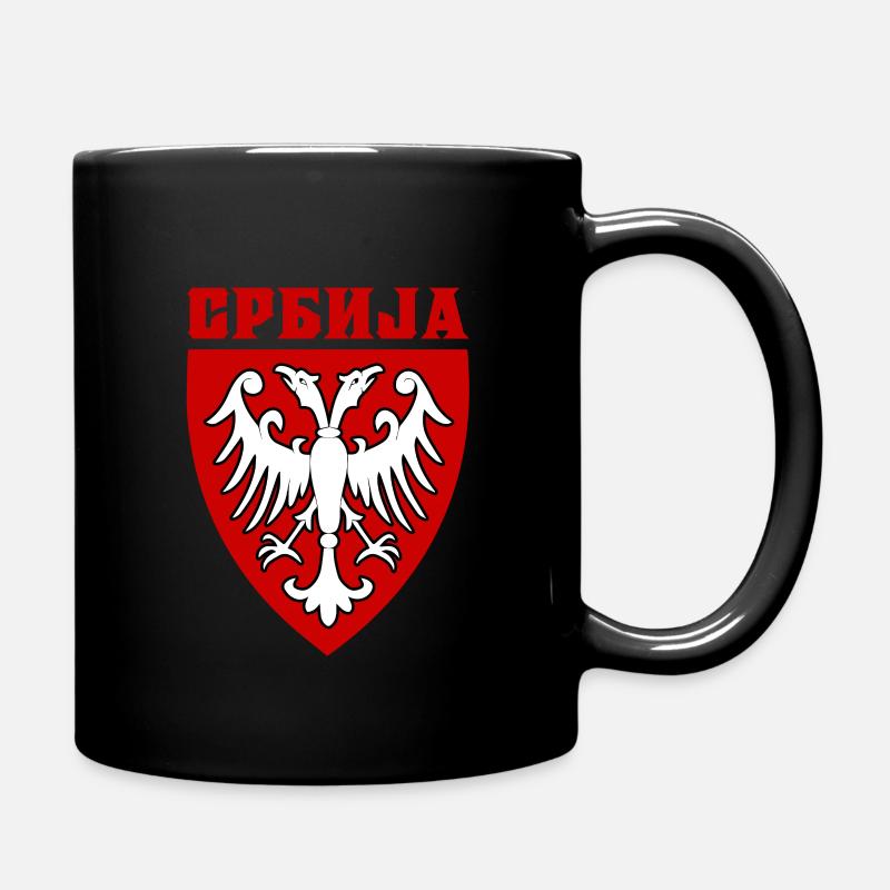 Drapeau de la Serbie Srbija Majica Balkans Gift - Mug uni - noir