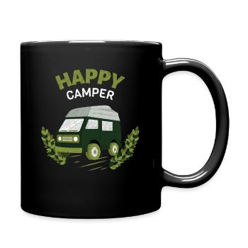 Nothing like a way! Happy Camper Camping Caravan - Full Colour Mug - black - Right