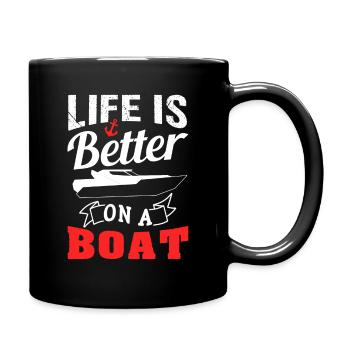 Motorboat boat life - Full Colour Mug - black - Right