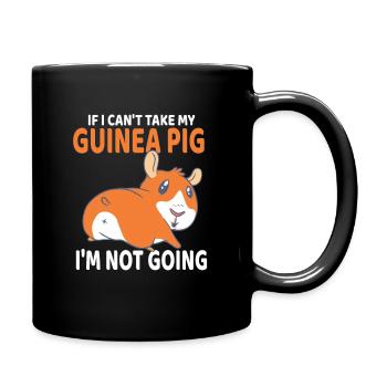 I Love My Guinea Pig Funny Pet Owner - Full Colour Mug - black - Right