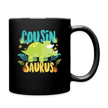 Cadeau de cousin cousin dinosaure dinosaure - Mug uni - noir - Droite