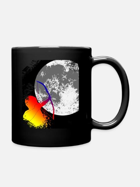 Tir à l'arc - tir de la lune - Mug uni - noir
