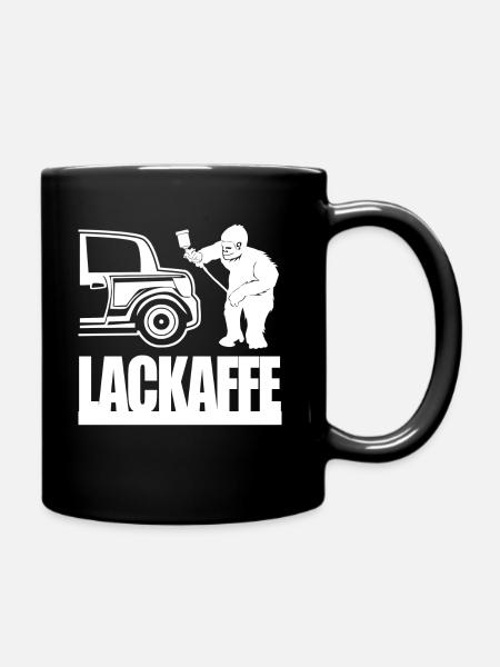 Lackierer Spruch - Lackaffe - Tasse einfarbig - Schwarz