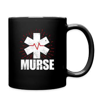 Murse Funny Murse Male Nurse Man - Full Colour Mug - black - Right