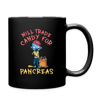 Trade Candy For Pancreas Type 1 Diabetes Awareness - Tasse einfarbig - Schwarz - Rechts
