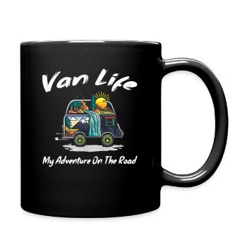 Van Life Mon aventure sur la route cadeau - Mug uni - noir - Droite