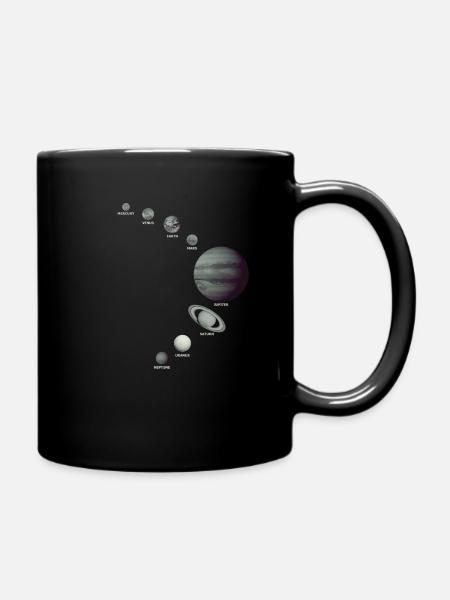 The Solar System! - Full Colour Mug - black