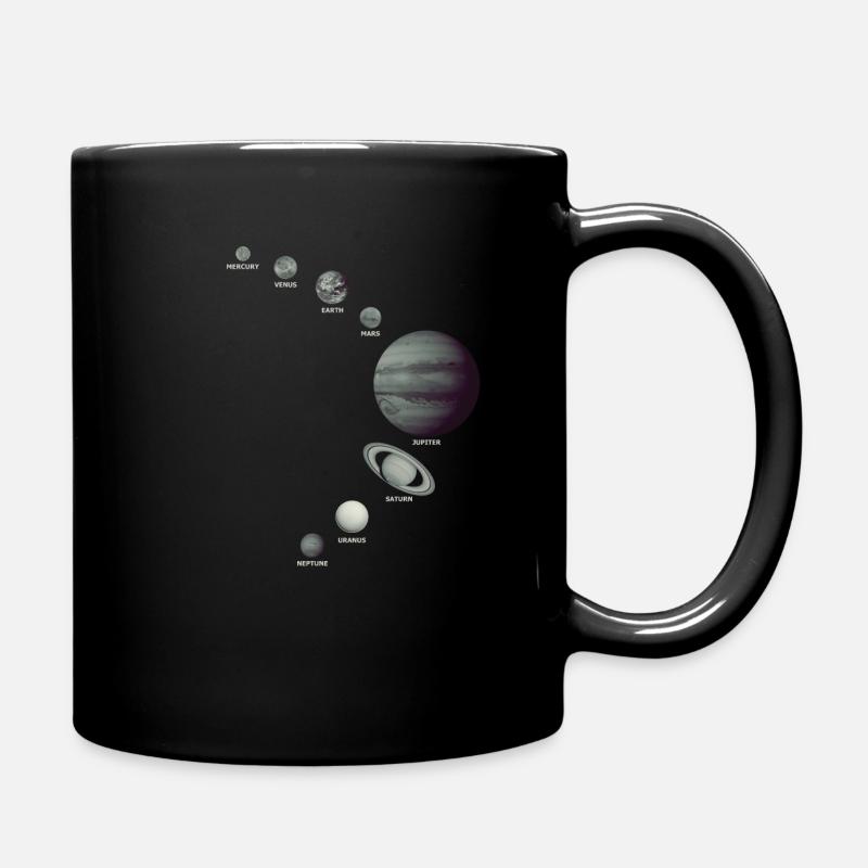 Das Sonnensystem! - Tasse einfarbig - Schwarz