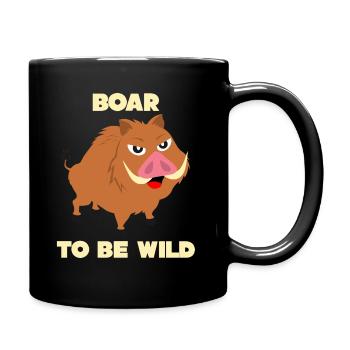 Sanglier - drôle disant Sanglier d'être sauvage - Mug uni - noir - Droite