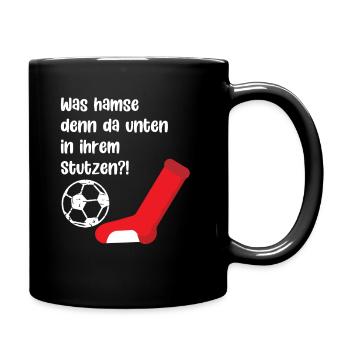 Fußballvereine wissen bescheid. - Tasse einfarbig - Schwarz - Rechts