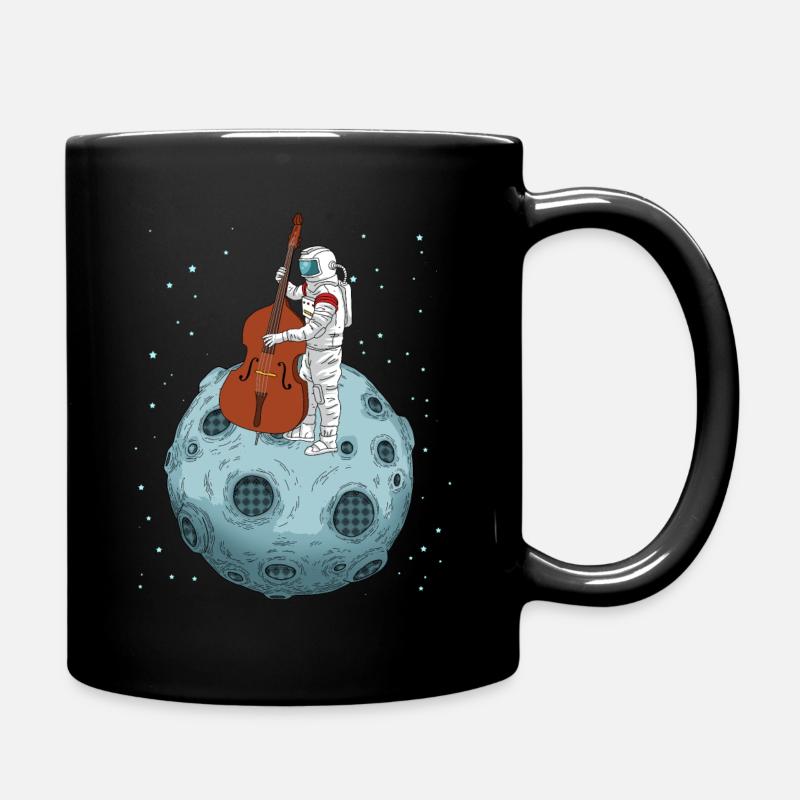 Kontrabass Geschenk Astronaut Big Band Kontrabass - Tasse einfarbig - Schwarz